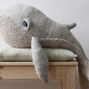 Mini Albino Octopus - Handmade Plush toy